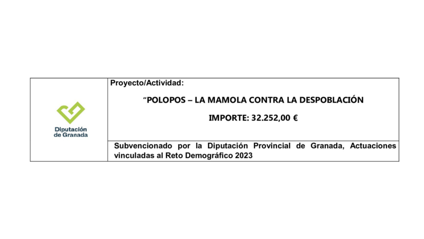 POLOPOS – LA MAMOLA CONTRA LA DESPOBLACIÓN